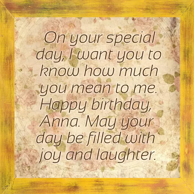 Wish You Happy Birthday Anna Wish You Happy Birthday Anna