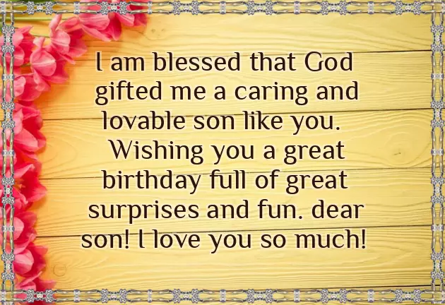 Father Birthday Wishes To Son