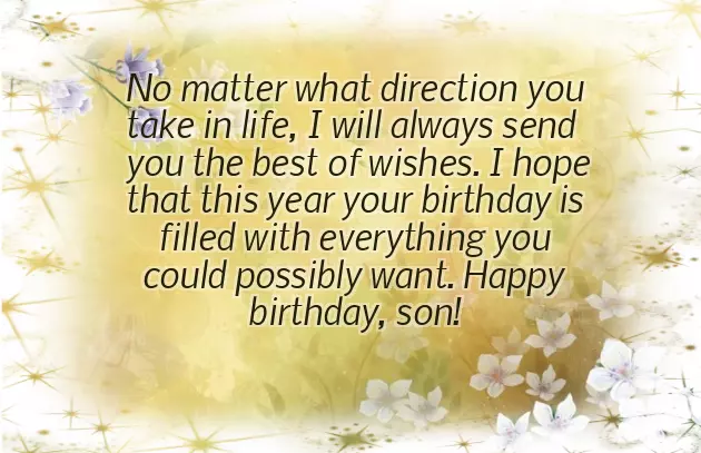 Son Wishes For Birthday