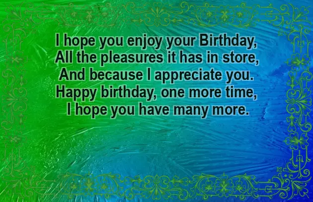 Short Poem For Birthday Short Poem For Birthday