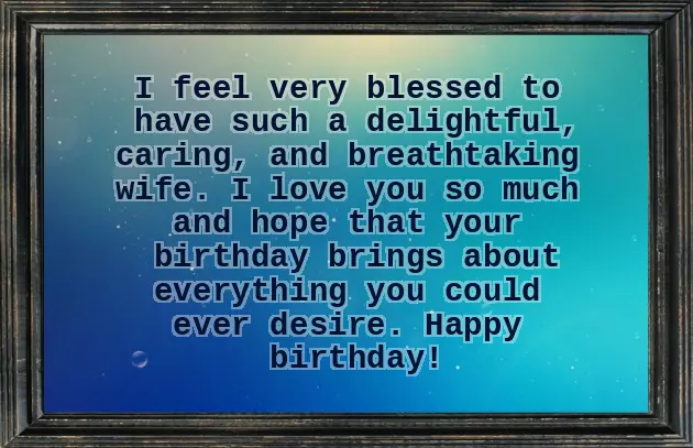 Wishes Happy Birthday To Wife