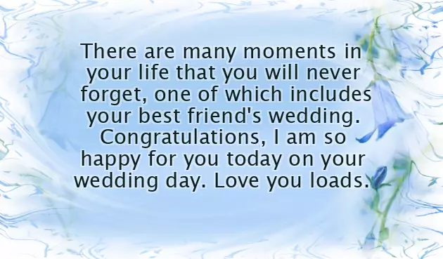 Wedding Congratulations To Best Friend