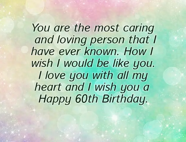 Birthday Wish For 60 Year Old Woman