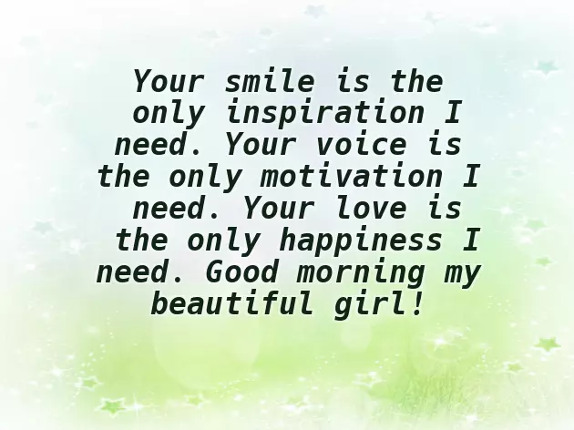 Emotional Good Morning Message For Girlfriend