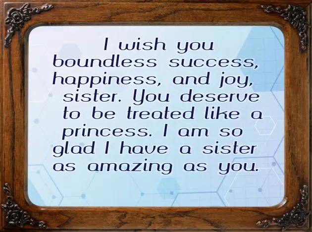 My Best Sister Birthday Wishes