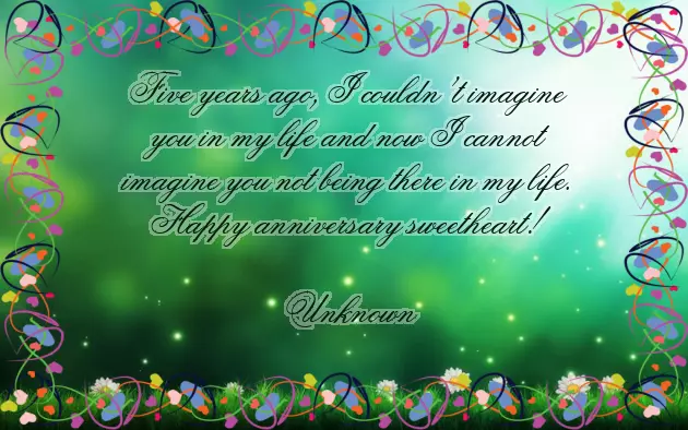 5Th Year Love Anniversary Quotes