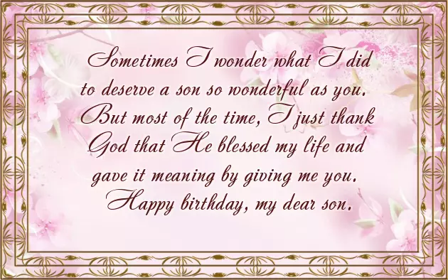 Birthday Wishes From Mum To Son Birthday Wishes From Mum To Son