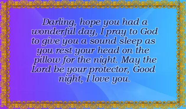 Good Night Love Letter For Girlfriend