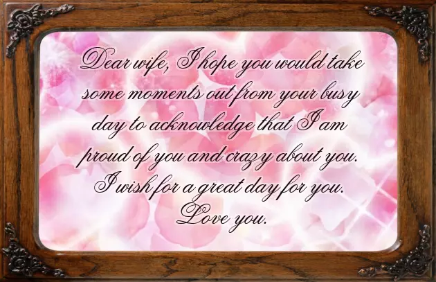 Good Morning Msg For Wife