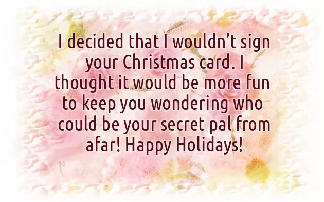 Secret Santa Wishes Quotes