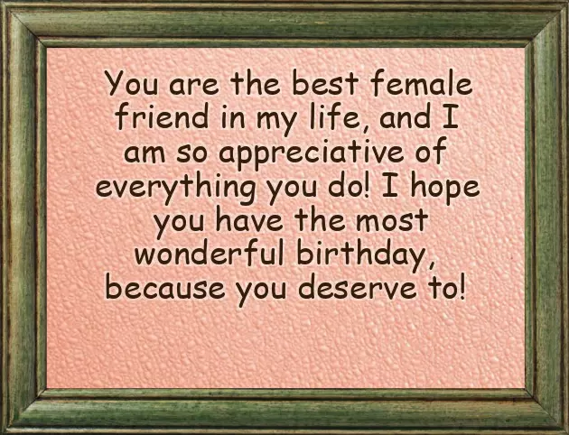 A Birthday Wish For A Female Friend A Birthday Wish For A Female Friend