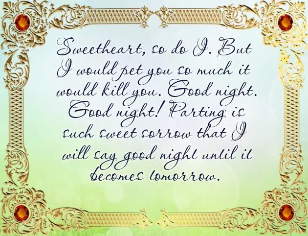 Good Night My One And Only Love Good Night My One And Only Love