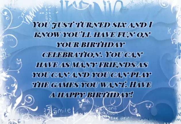 Birthday Wishes For 6 Year Old Nephew Birthday Wishes For 6 Year Old Nephew