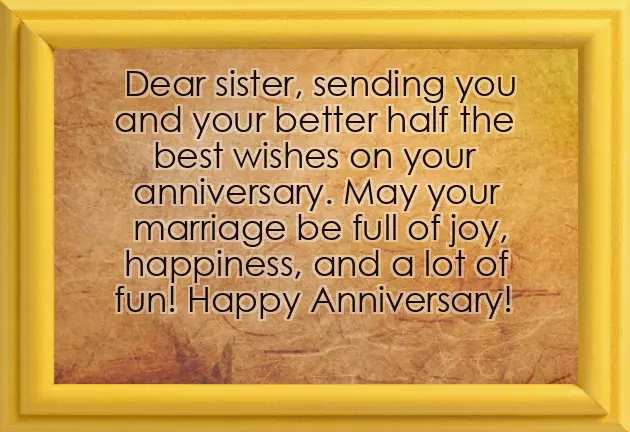 Anniversary Sister