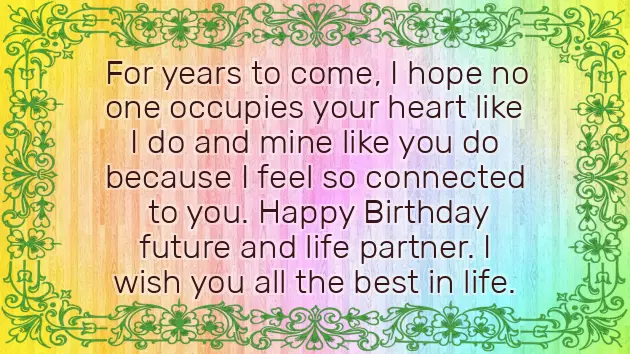 Happy Birthday Fiance