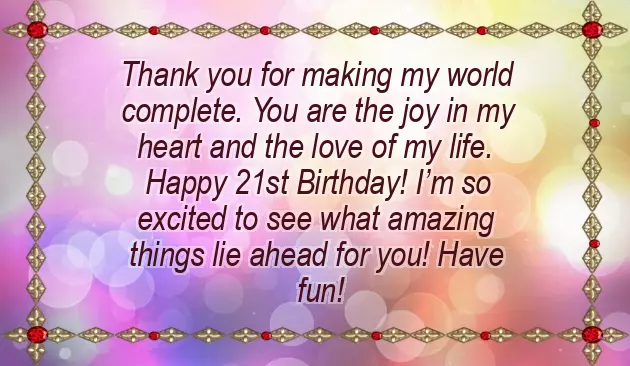 Daughter 21St Birthday Wishes Daughter 21St Birthday Wishes