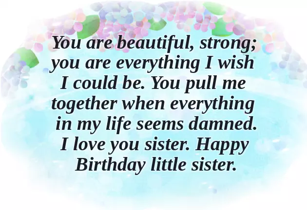 Cute Quotes For Sister Birthday