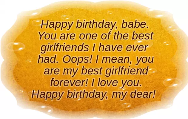 Happy Birthday Message To My Girlfriend