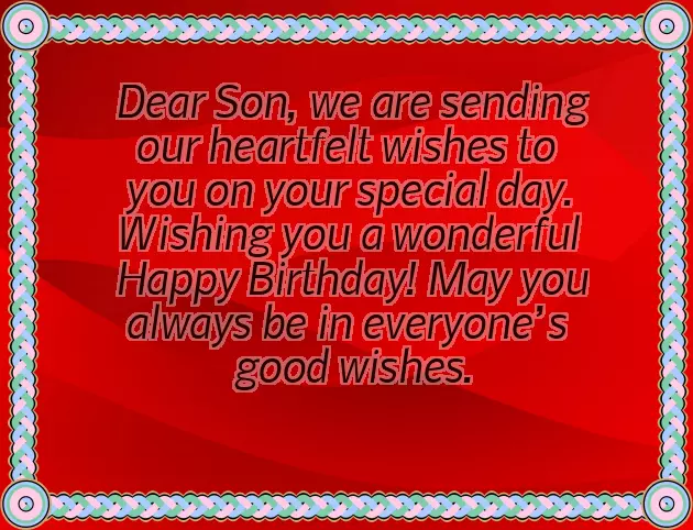 Happy Birthday To An Awesome Son
