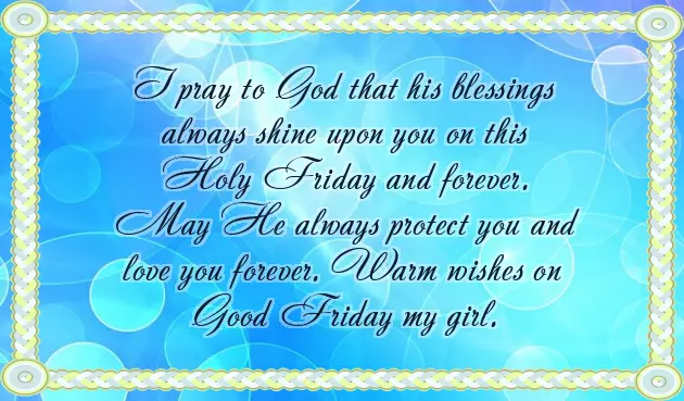 A Good Friday Message A Good Friday Message