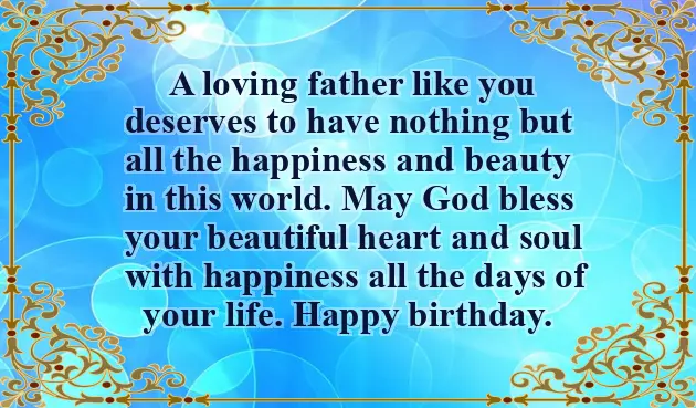 Birthday Greetings From Daughter To Father