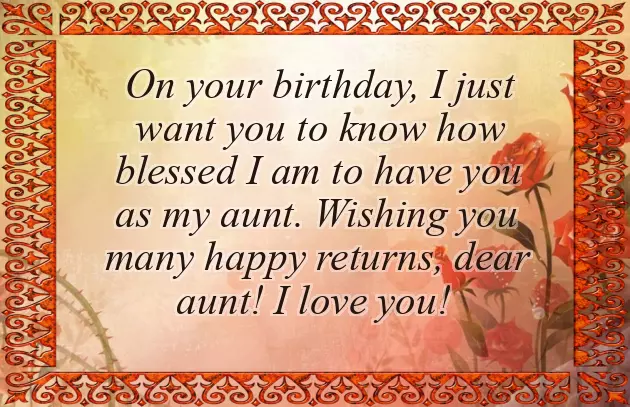 Happy Birthday Wishes For Aunty