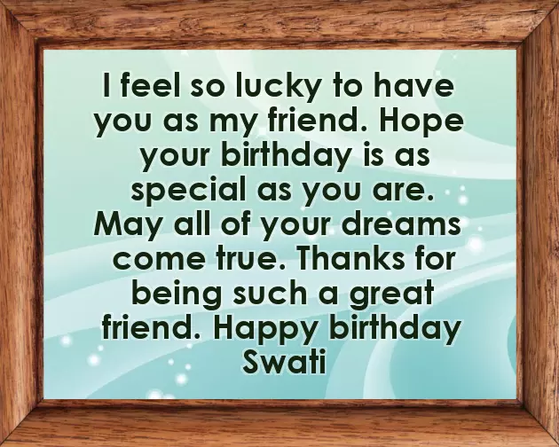 Happy Birthday Swati