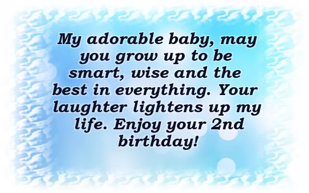 2Nd Year Birthday Wishes For Son