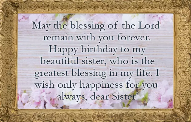 Blessing Sister Birthday Wishes Blessing Sister Birthday Wishes