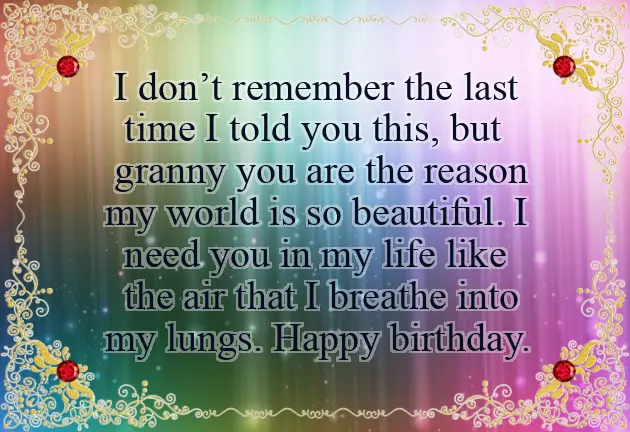 Birthday Wishes To A Grandma