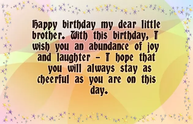 Birthday Msg For Little Brother Birthday Msg For Little Brother