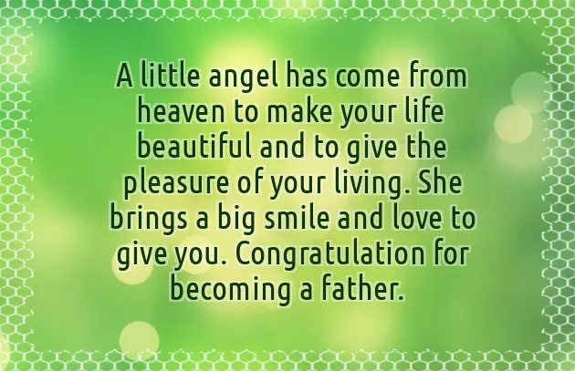 Congrats To Become A Father
