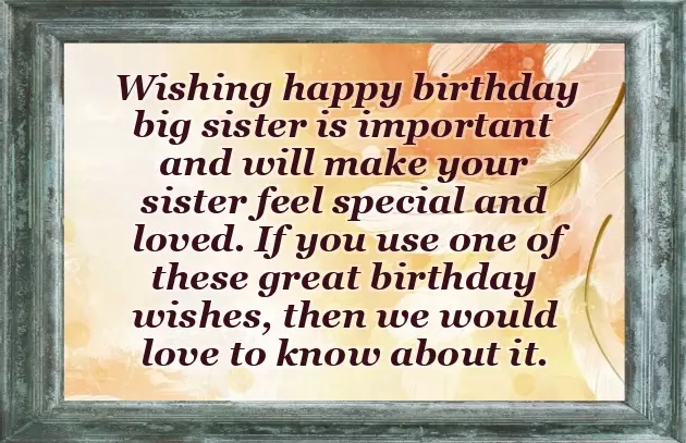 Happy Birthday To My Big Sister Happy Birthday To My Big Sister