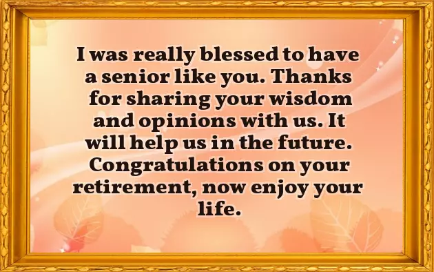 Co Worker Retirement Wishes