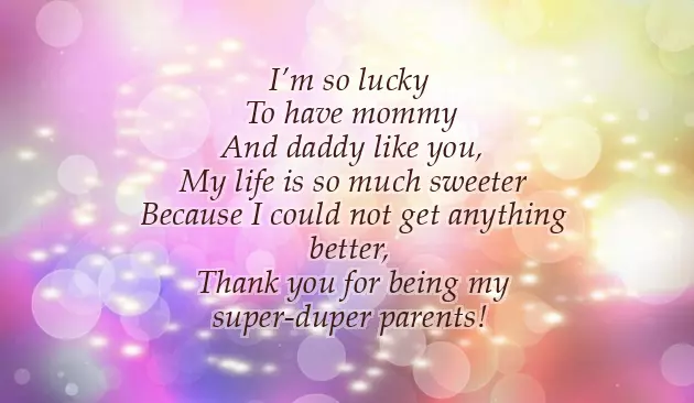 Poem For Mom And Dad