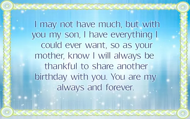 Happy Birthday To A Great Son