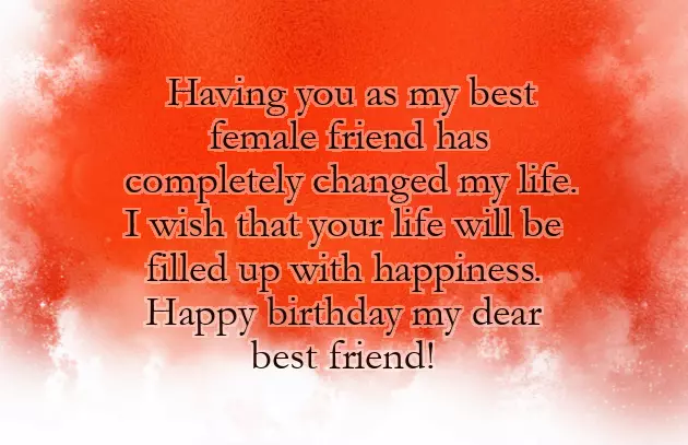 Special Female Friend Birthday Wishes Special Female Friend Birthday Wishes