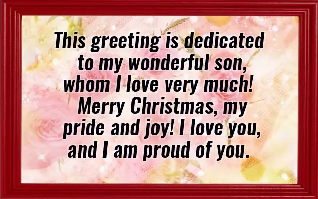 Merry Christmas Son In Law