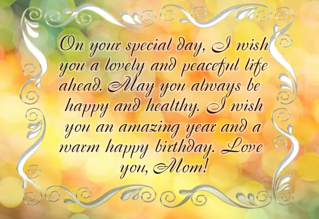 Happy Birthday Mom May God Bless You