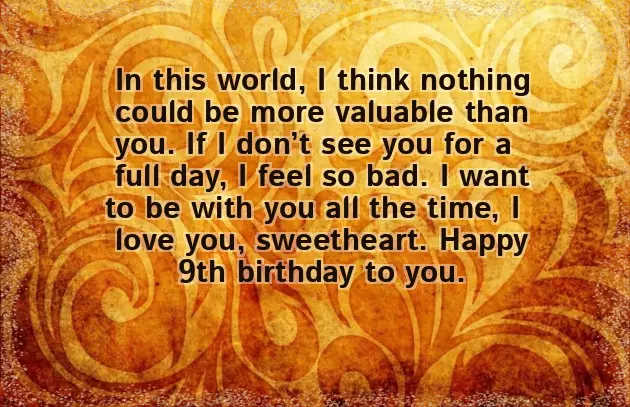 9Th Birthday Wishes For Daughter 9Th Birthday Wishes For Daughter