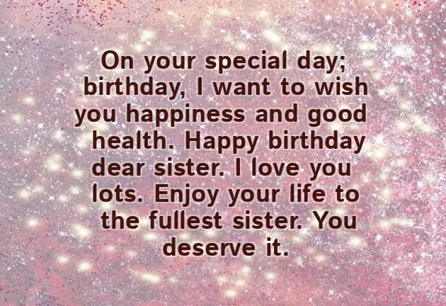 Birthday Greetings To Older Sister Birthday Greetings To Older Sister