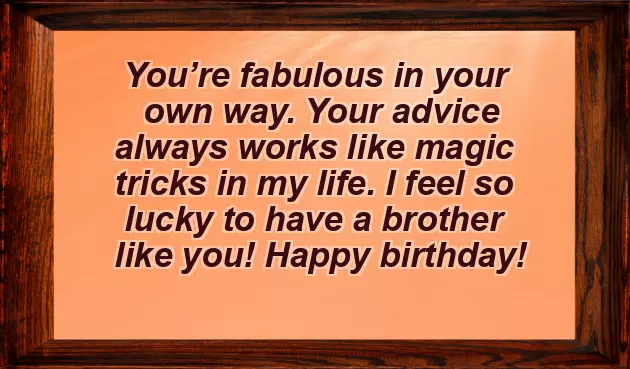 Happy Birthday For Big Brother Wishes