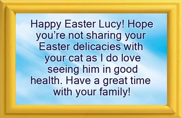 Formal Easter Greetings