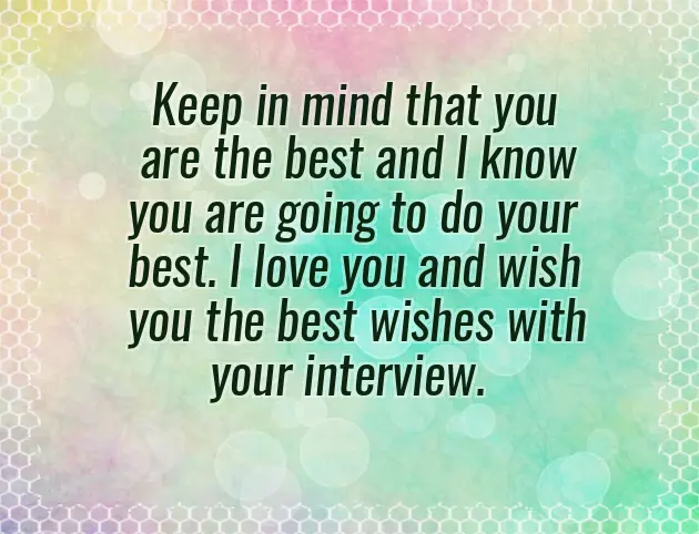 Good Luck For Interview Good Luck For Interview