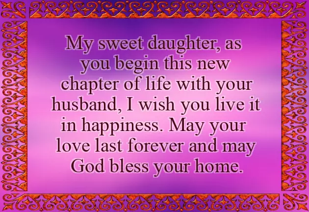 Daughters Wedding Wishes Daughters Wedding Wishes