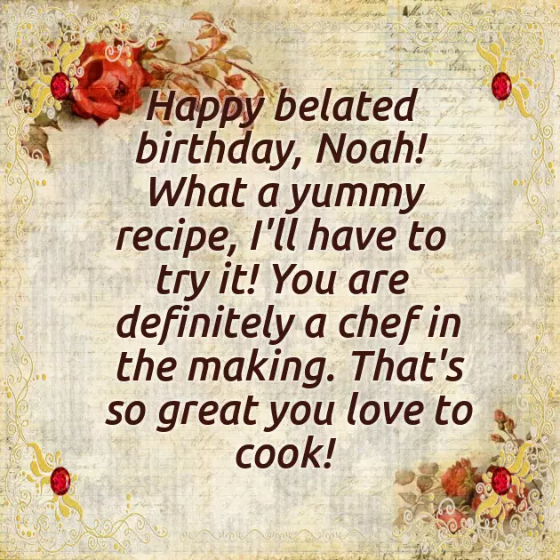 Noah Happy Birthday