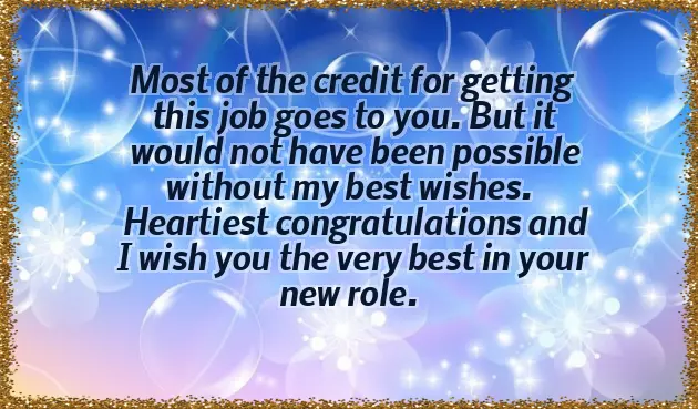 Congratulations On Starting A New Job