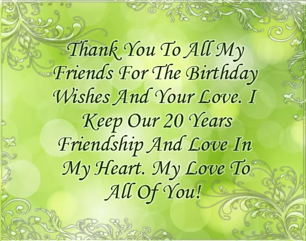 Wishing Thanks For Birthday Wishes