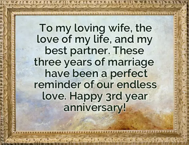 3Rd Anniversary Gift 3Rd Anniversary Gift