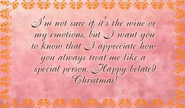 Belated Merry Christmas Belated Merry Christmas